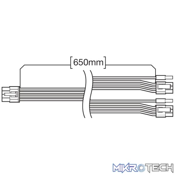 Corsair Premium Individually Sleeved PCIe Cables (Dual Connector)  Blue/Black - Image 4